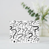 Carte postale de la marque de question (Debout devant)