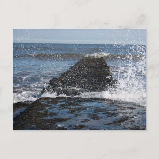 Carte postale de la mer agitée (Devant)