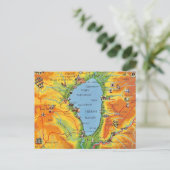 Carte postale de la mer de Galilée (Debout devant)