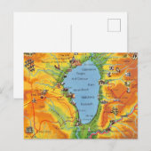 Carte postale de la mer de Galilée (Devant / Derrière)