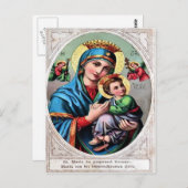 Carte postale de la mère Mary (Devant / Derrière)