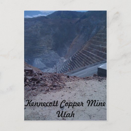 Carte postale de la mine de cuivre Kennecott (Devant)