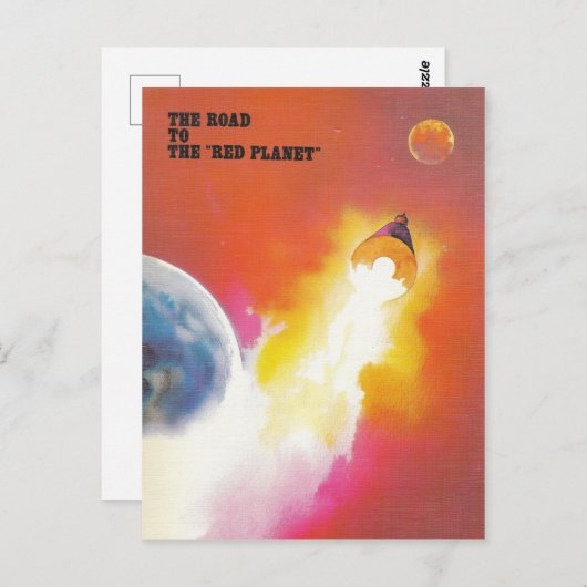 Carte postale de la mission Mars (Devant / Derrière)