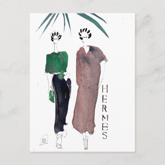Carte postale de la mode Hermes par PARISDREAMTIME (Devant)
