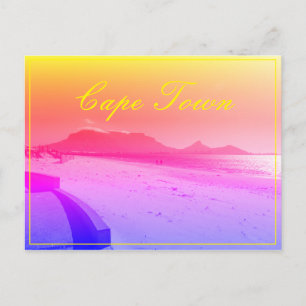 Carte postale de la montagne de la Table du Cap
