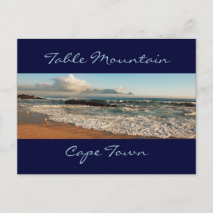 Carte postale de la montagne de la Table - personn