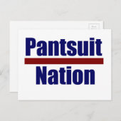 Carte postale de la nation Pantsuit (Devant / Derrière)