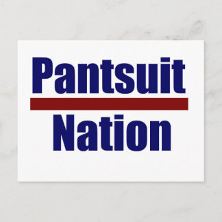 Carte postale de la nation Pantsuit