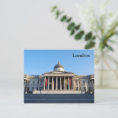Carte postale de la National Gallery, Londres (Debout devant)