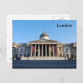 Carte postale de la National Gallery, Londres (Devant / Derrière)