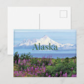 Carte postale de la nature magnifique de l'Alaska (Devant / Derrière)