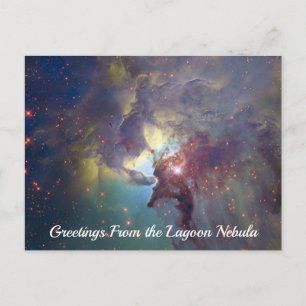 Carte postale de la nébuleuse de la Lagune