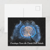 Carte postale de la nébuleuse Dumb Bell (Devant / Derrière)