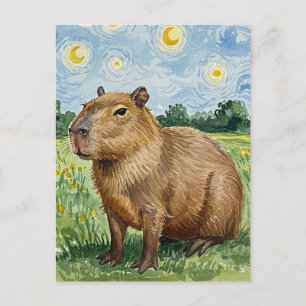 Carte postale de la Nuit étoilée de Van Gogh avec 