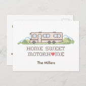 Carte postale de la partie de retraite (Devant / Derrière)