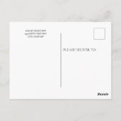 Carte postale de la partie du tronc du collège (Dos)