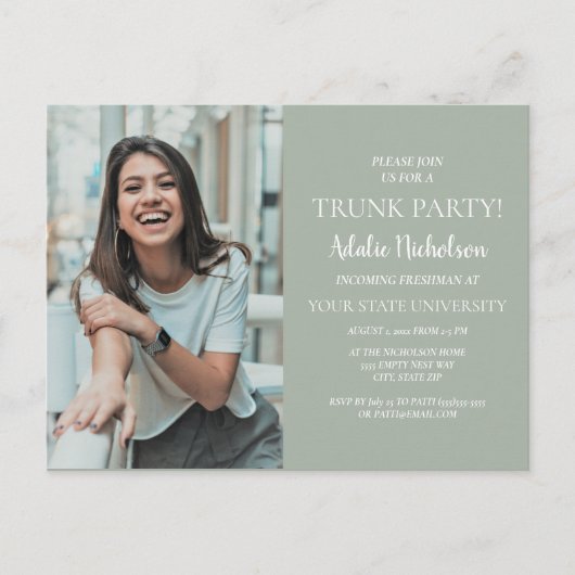 Carte postale de la partie du tronc du collège (Devant)