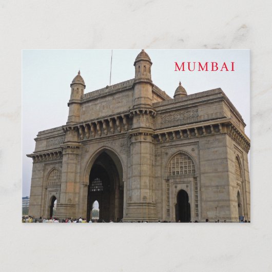 Carte postale de la passerelle de Mumbai en Inde (Devant)