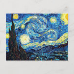 Carte Postale  de la peinture célèbre "Nuit étoilée" - Van Gogh<br><div class="desc">Best-seller! Le célèbre tableau de Van Gogh,  carte postale de la nuit étoilée.</div>