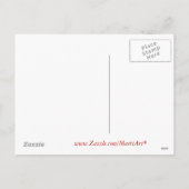 Carte postale de la peinture de Noël Kitten (Dos)