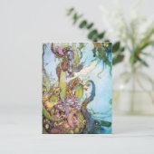 Carte postale de la Petite Sirène (Debout devant)