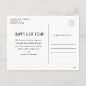 Carte postale de la photo de la bonne année (Dos)