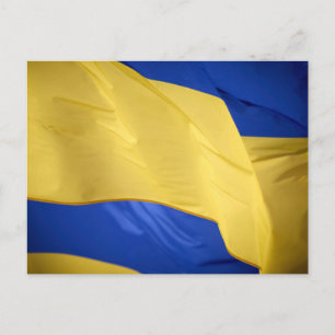 Carte postale de la photo du drapeau ukrainien