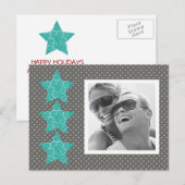 Carte postale de la photo Holiday Stars {silver} (Devant / Derrière)