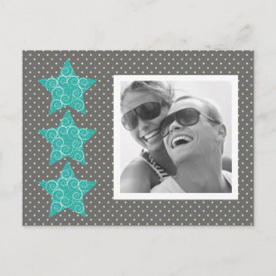 Carte postale de la photo Holiday Stars {silver}