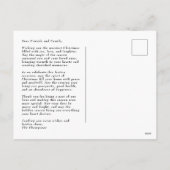 Carte postale de la photo Joy Peace Love Holiday (Dos)