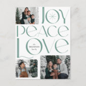 Carte postale de la photo Joy Peace Love Holiday (Devant)