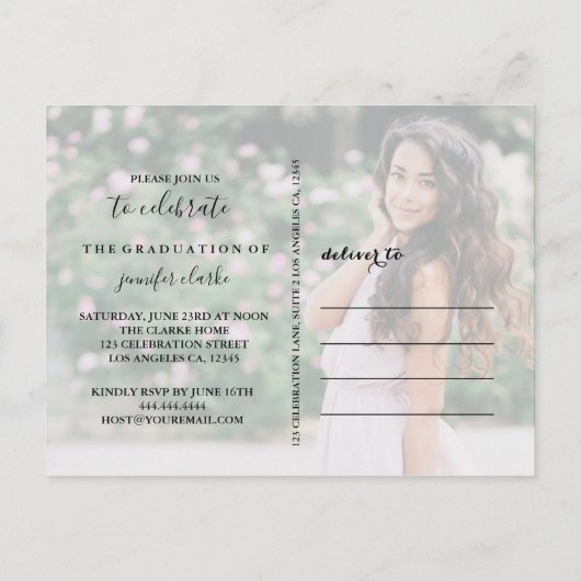 Carte postale de la photographie de script de call (Dos)