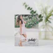 Carte postale de la photographie de script de call (Debout devant)