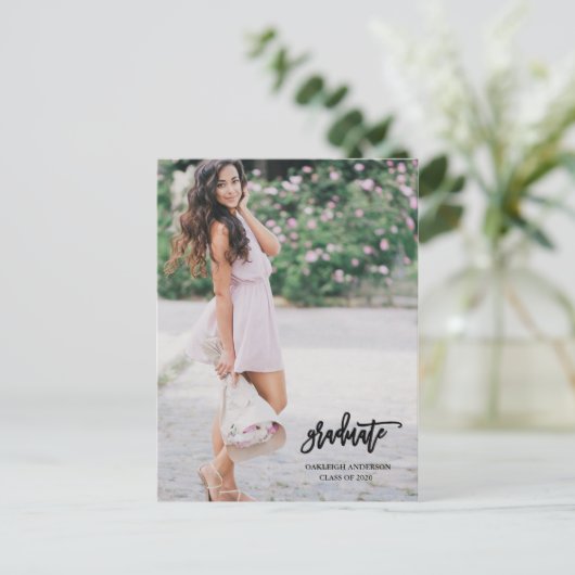 Carte postale de la photographie de script de call (Debout devant)