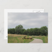 Carte postale de la piste cyclable de l'Iowa (Devant / Derrière)