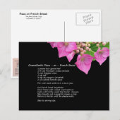 Carte postale de la pizza GramaBarb sur la recette (Devant / Derrière)