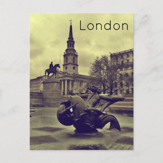 Carte postale de la place Trafalgar (Devant)