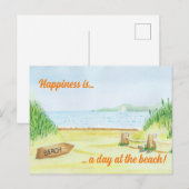 Carte postale de la plage (Devant / Derrière)