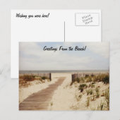 Carte postale de la plage (Devant / Derrière)