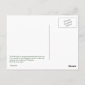 Carte postale de la plage de Cedar River (Dos)