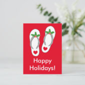 Carte postale de la plage de Noël tropicale (Debout devant)