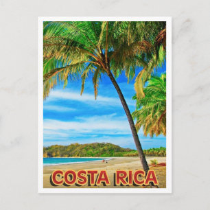 Carte postale de la plage du Costa Rica