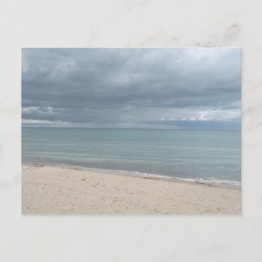 Carte postale de la plage du lac (Devant)