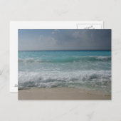 Carte postale de la plage mexicaine (Devant / Derrière)