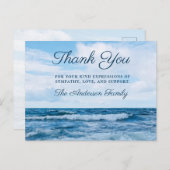 Carte postale de la plage Photo Memorial Merci Sym (Devant / Derrière)