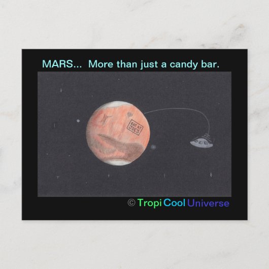 Carte postale de la planète MARS (Devant)