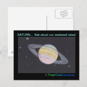 Carte postale de la planète SATURNE (Devant / Derrière)