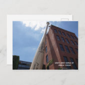 Carte postale de la plus grande batte de baseball (Devant / Derrière)