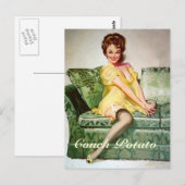 Carte postale de la pomme de terre du canapé (Devant / Derrière)