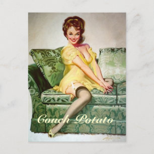 Carte postale de la pomme de terre du canapé
